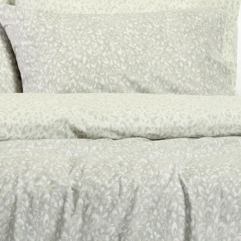 Μαξιλαροθήκες Ζεύγος 50X70 Melinen Casual Leo Aqua/Grey (50x70)