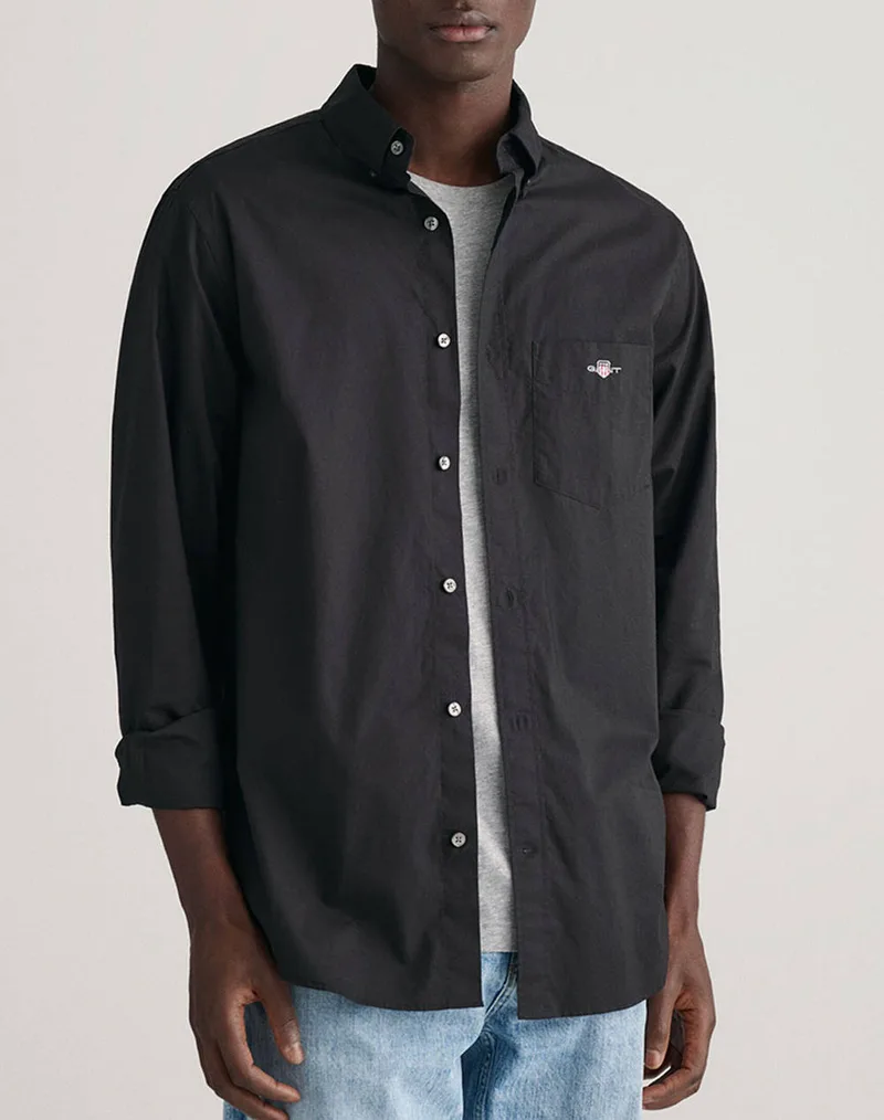 GANT ΥΠΟΚΑΜΙΣΟ ΜΜ REG POPLIN SHIRT 3G3000100-5 Black