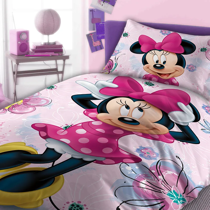 Σεντόνια Μονά (Σετ 3 Τμχ) 160X240 Disney Home Minnie 853 Χωρίς Λάστιχο (160x240)