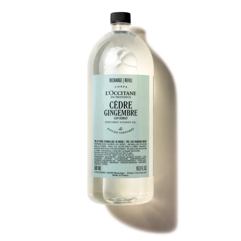 Cedre Gingembre Perfumed Shower Gel Refill 500ml