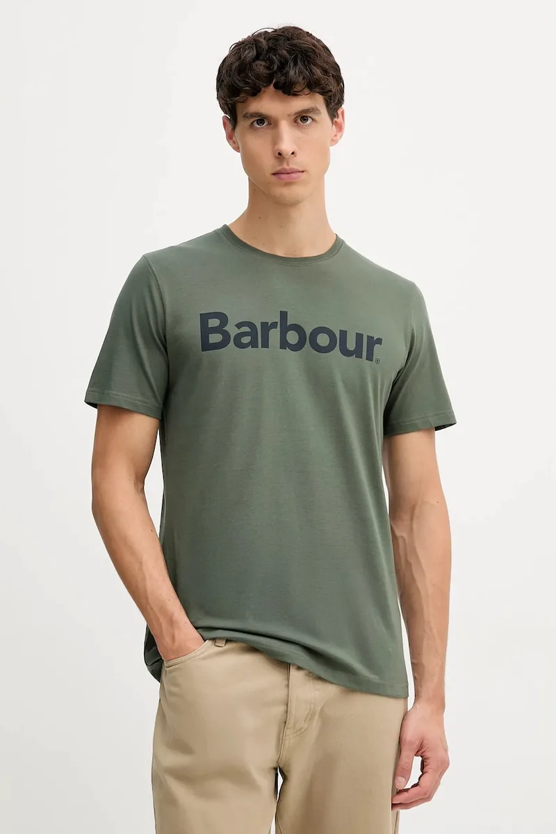 Βαμβακερό μπλουζάκι Barbour ESSENTIALS