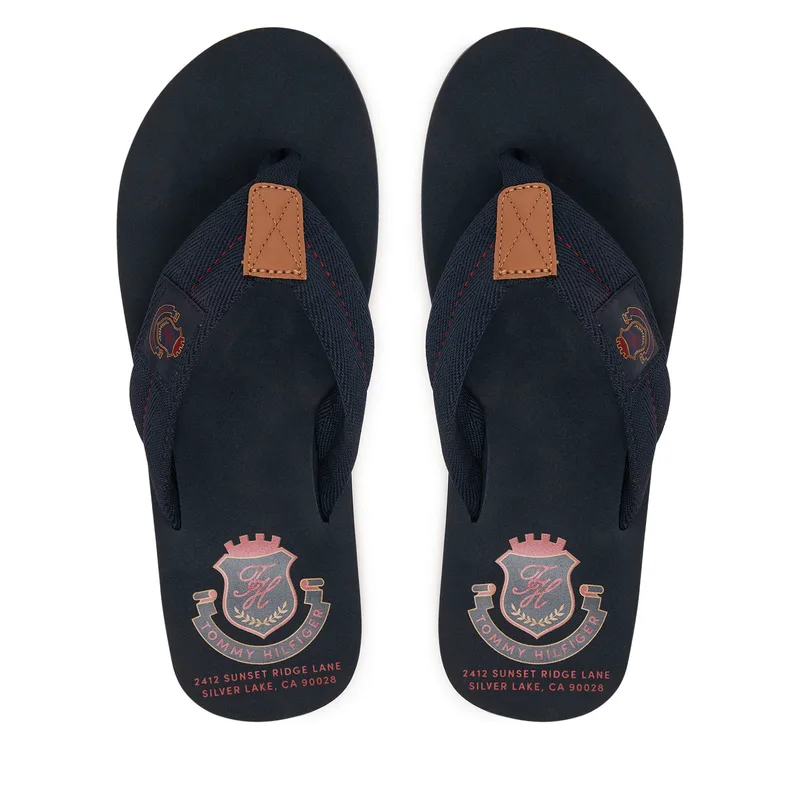 Σαγιονάρες Tommy Hilfiger Patch Hilfiger Beach Sandal FM0FM05804 Σκούρο μπλε
