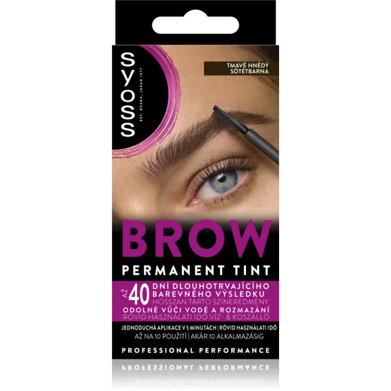 Syoss Brow Tint βαφή για τα φρύδια απόχρωση Dark Brown 10 ml