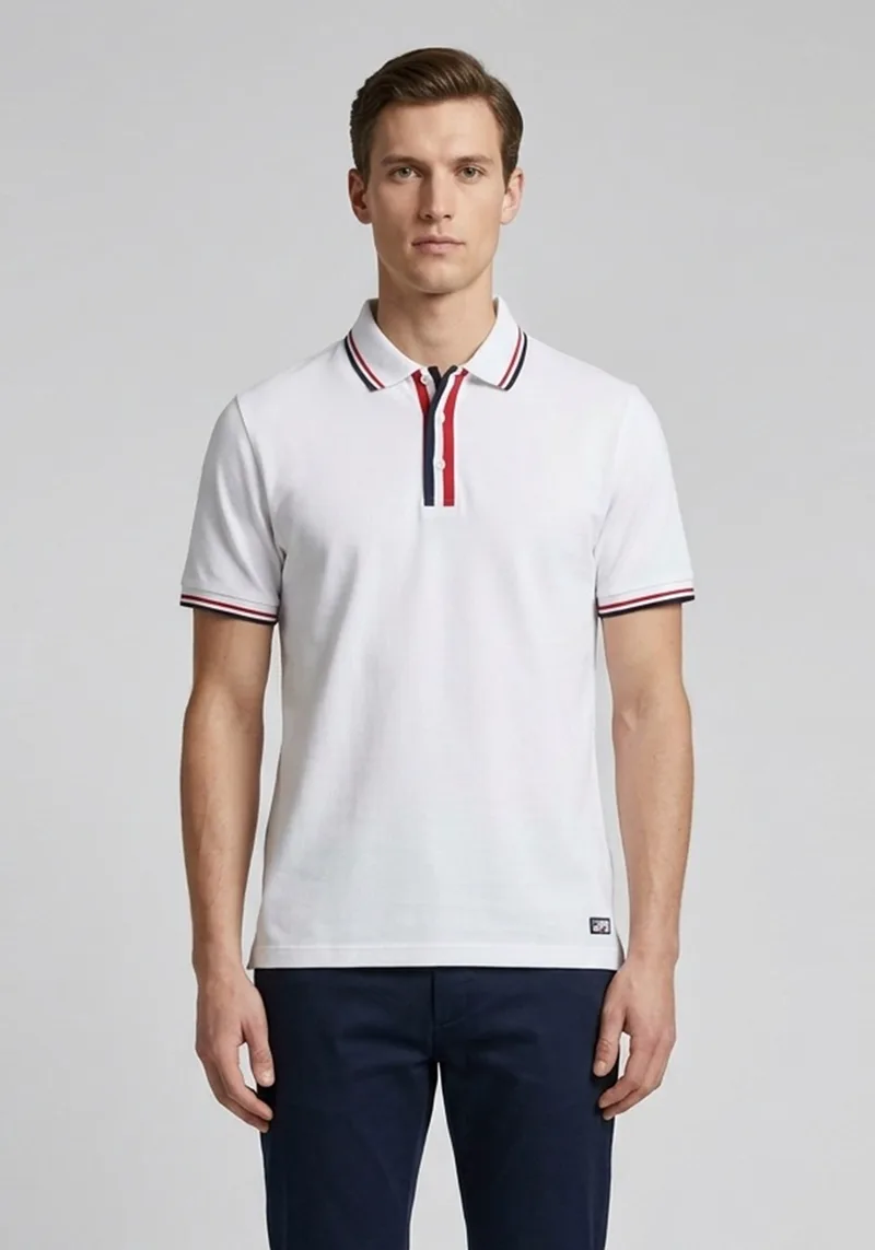Daniel Hechter Μπλούζα Polo - 14159 760 White