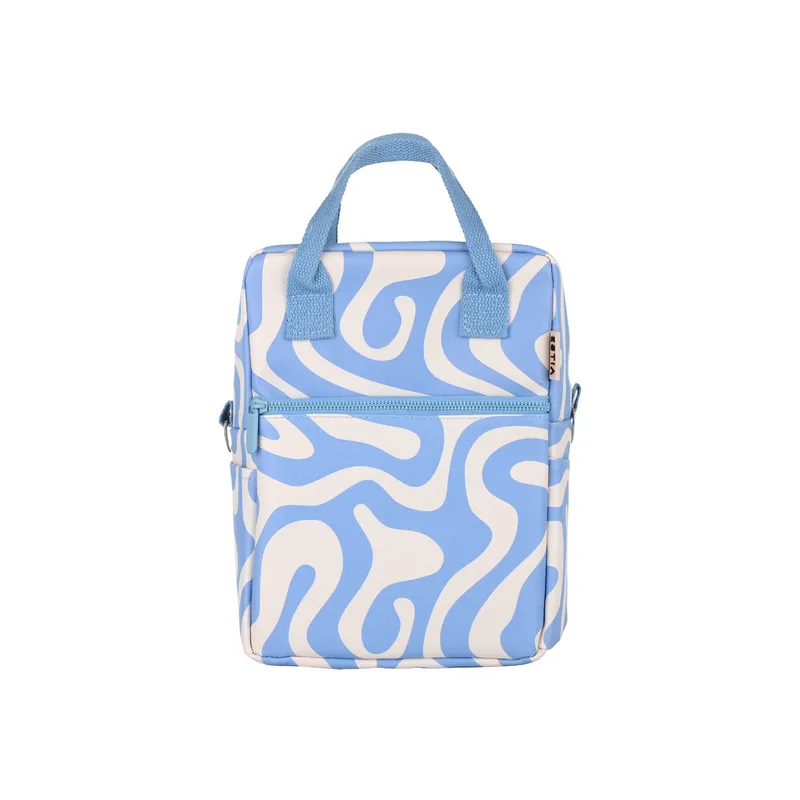 Τσάντα Φαγητού Ισοθερμική PVC Leather Ocean Waves 7lt-20x14x27εκ. Save The Aegean Estia 01-41830 - estia - 01-41830