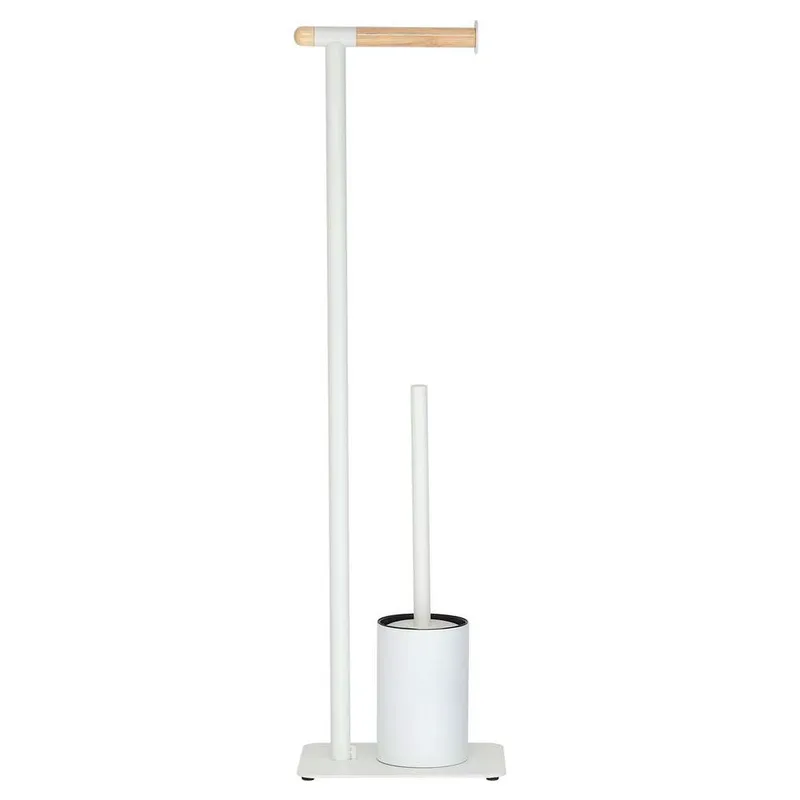 Πιγκάλ Με Χαρτοθήκη Μεταλλικό 15x20x71εκ. Brix White Sealskin 362473610 (Υλικό: Μεταλλικό, Χρώμα: Λευκό) - sealskin - sl-362473610