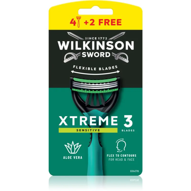 Wilkinson Sword Xtreme 3 Sensitive μιας χρήσεως ξυραφάκια για άντρες 6 τμχ