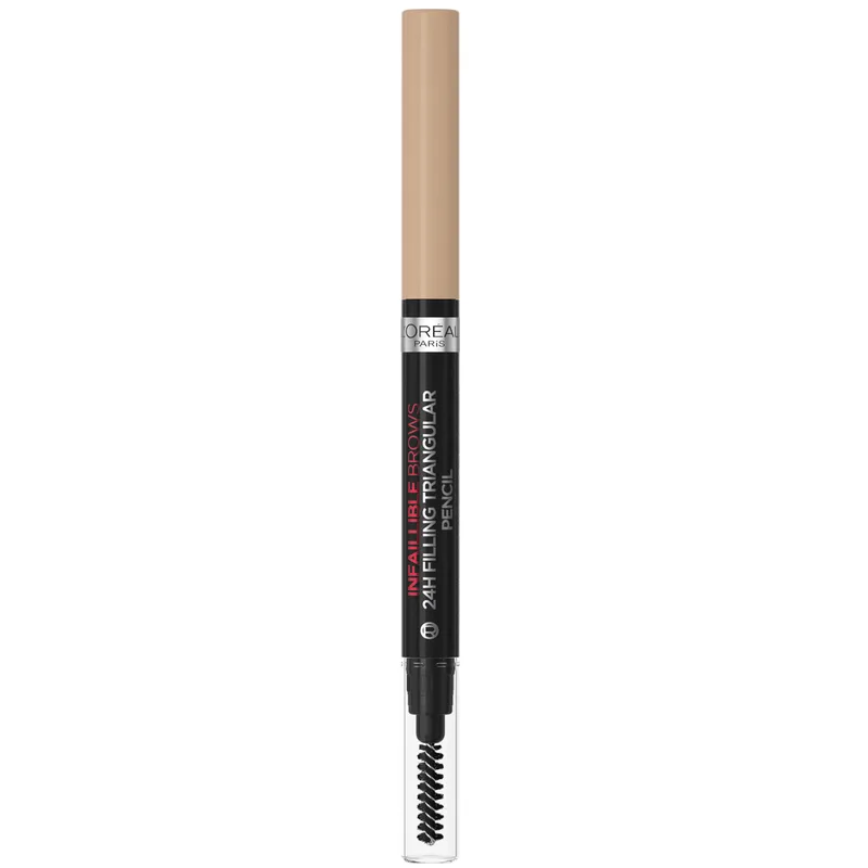 L'Oreal Paris Infaillible Brows 24H Filling Triangular Eyebrow Pencil Μολύβι Φρυδιών & Βουρτσάκι για Φυσικό Τελείωμα 1ml - 7.0 Blonde