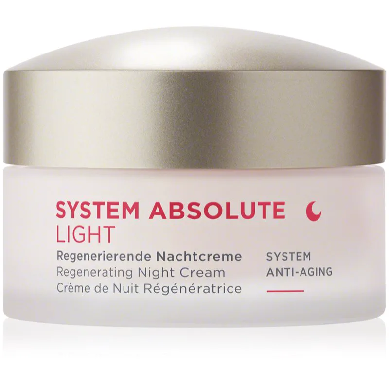 ANNEMARIE BÖRLIND SYSTEM ABSOLUTE ελαφριά κρέμα νύχτας ενάντια στα σημάδια της γήρανσης 50 ml