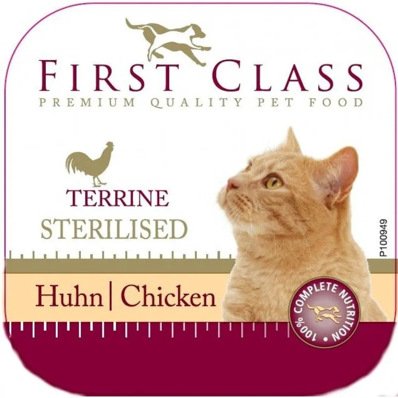 ΚΟΝΣΕΡΒΑ ΓΑΤΑΣ FIRST CLASS STERILISED ΚΟΤΟΠΟΥΛΟ 100GR