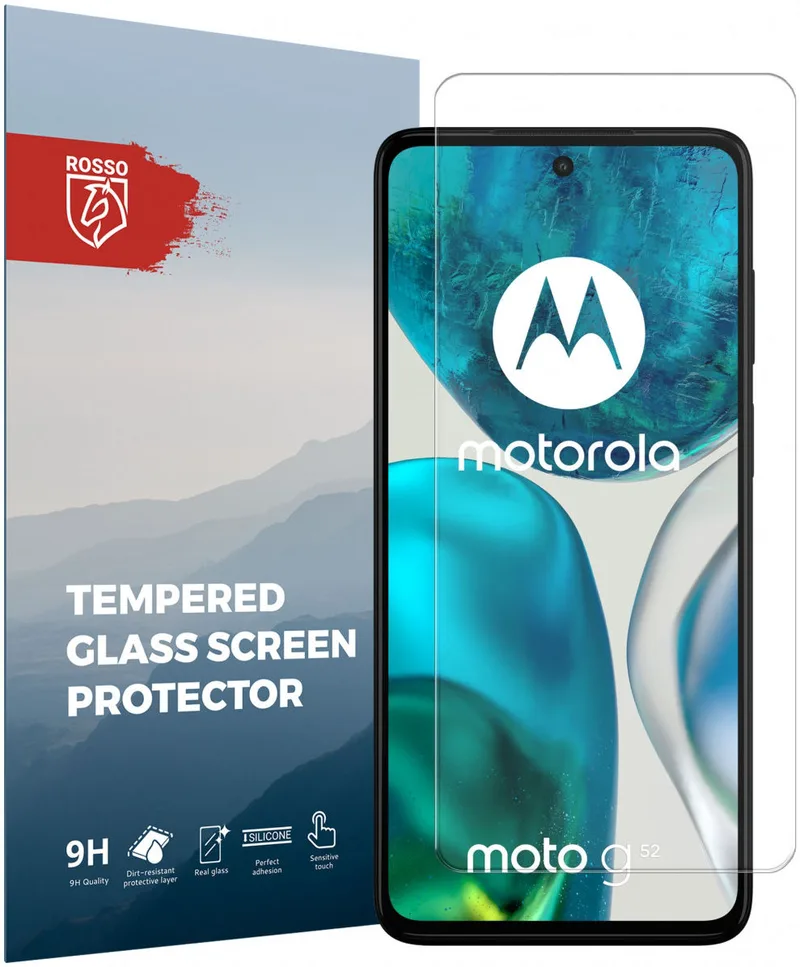 Κόκκινο Tempered Glass - Αντιχαρακτικό Προστατευτικό Γυαλί Οθόνης Motorola Moto G52 - Clear (8719246360824)