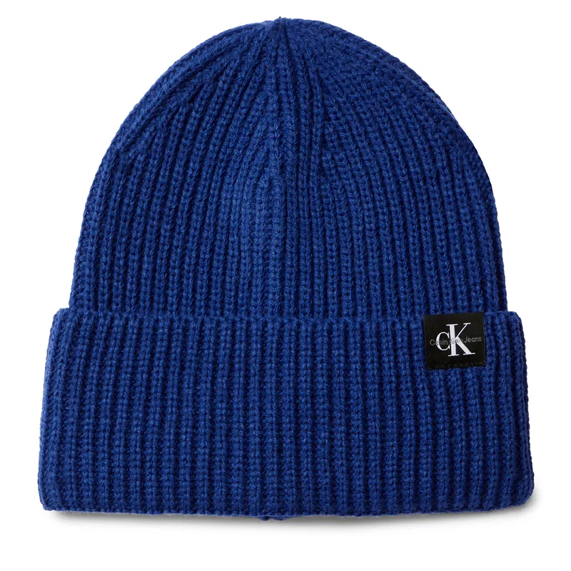 Σκούφος Calvin Klein Jeans Monogram Rib Beanie IU0IU00440 Μπλε