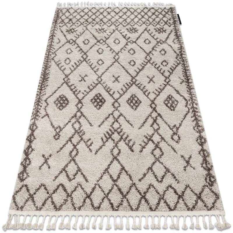 Χαλιά Rugsx Χαλί BERBER TANGER B5940 κρέμα / καφέ 140x190 cm