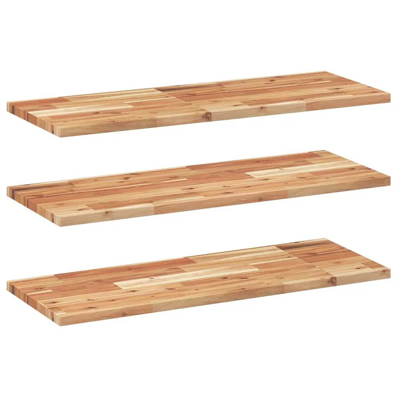 vidaXL Ράφια Πλωτά 3 τεμ. 100x30x2 εκ. από Μασίφ Ξύλο Ακακίας με Φινίρισμα Λαδιού