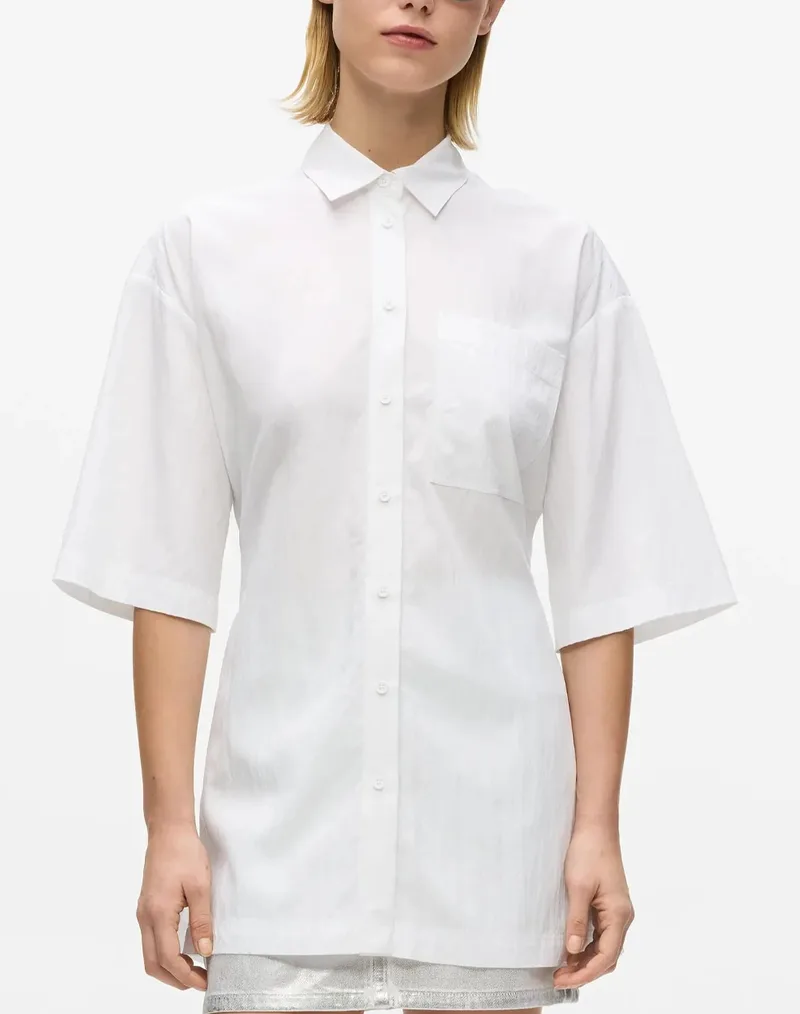 KARL LAGERFELD JEANS KLJ RELAXED BLOUSE B2W11022-100 White