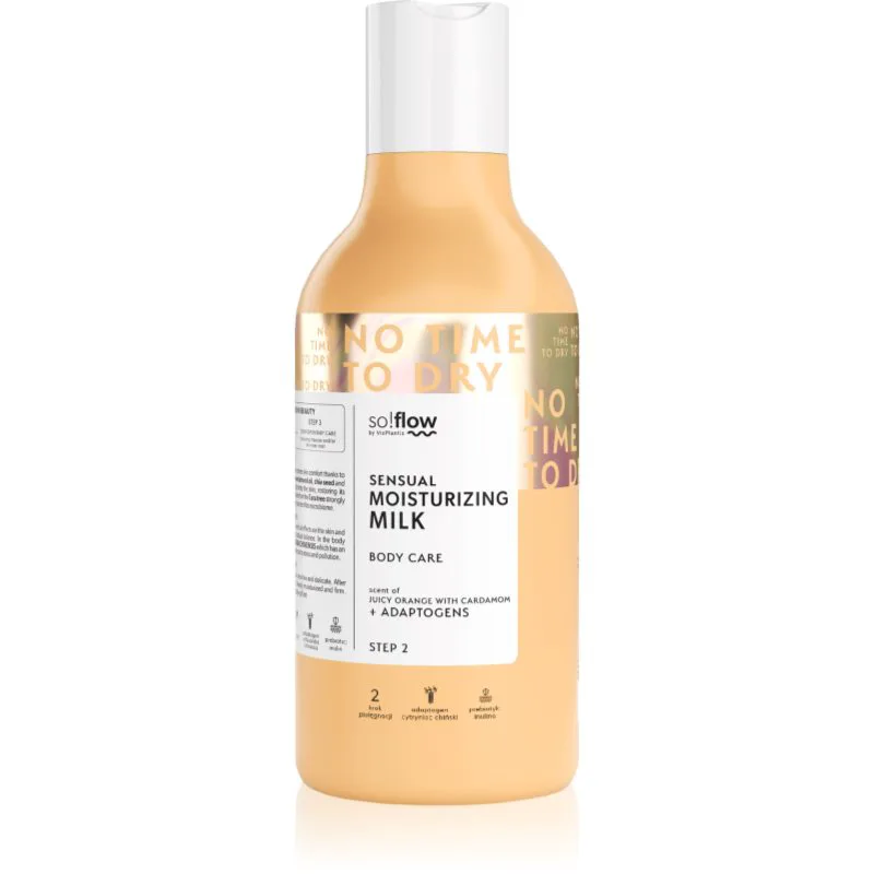so!flow Sensual Moisturizing Shower Milk γαλάκτωμα σώματος Πορτοκαλί With Cardamom 400 ml