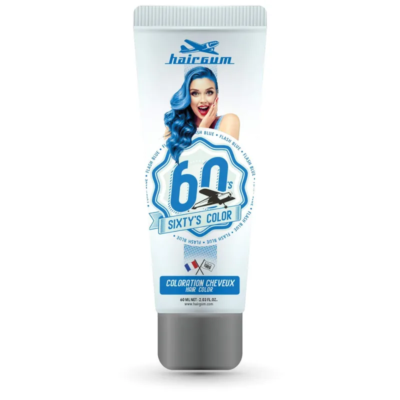Hairgum Sixty's Hair Color Color Flash Blue
