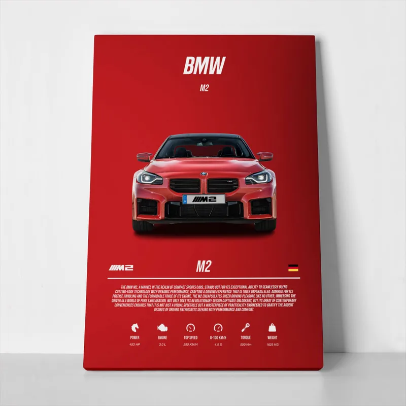 Πινακας σε καμβά BMW M2 SPECS