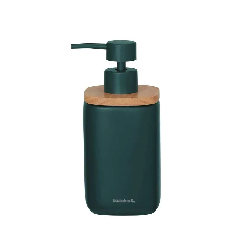 Ντισπένσερ Κεραμικό 200ml-7,6x7,6x17εκ. Mind Dark Green Sealskin 800054 (Υλικό: Κεραμικό, Χρώμα: Πράσινο ) - sealskin - sl-800054