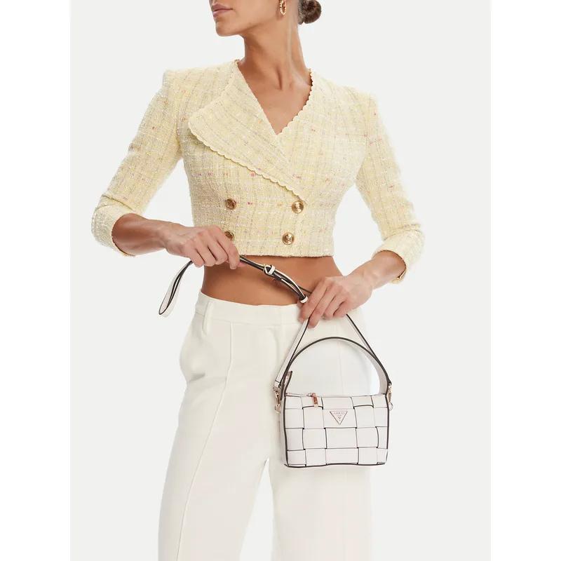 Τσάντα Guess Maylee Mini HWWG96 61720 Λευκό
