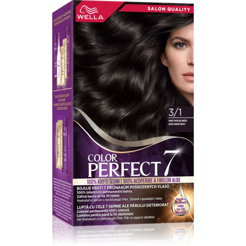 Wella Color Perfect βαφή μαλλιών απόχρωση 3/1 Dark Ash Brown 1 τμχ