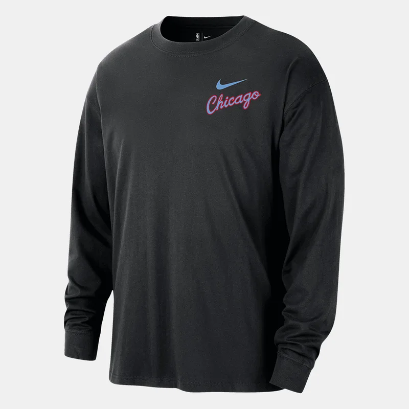 Nike Chicago Bulls Essential Ανδρική Μπλούζα Μακρύ Μανίκι (9000234563_1469)