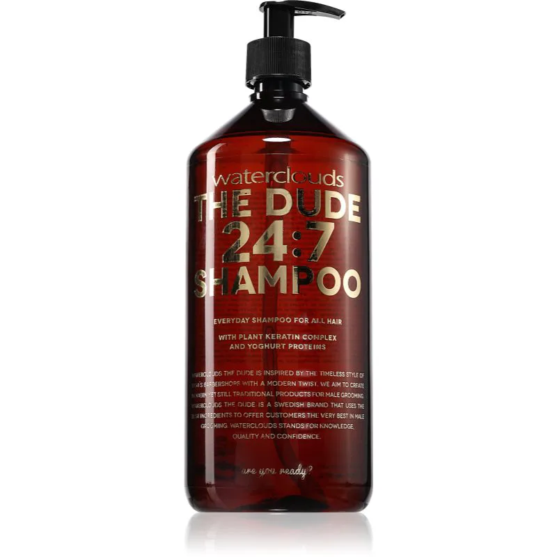 Waterclouds The Dude Shampoo απαλό σαμπουάν για καθημερινή χρήση 1000 ml