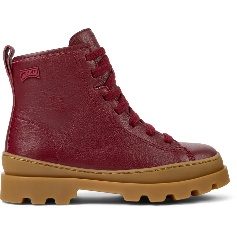 CAMPER Brutus - Μπότες Για Κορίτσια - Μπορντό, Μέγεθος 34, Smooth leather