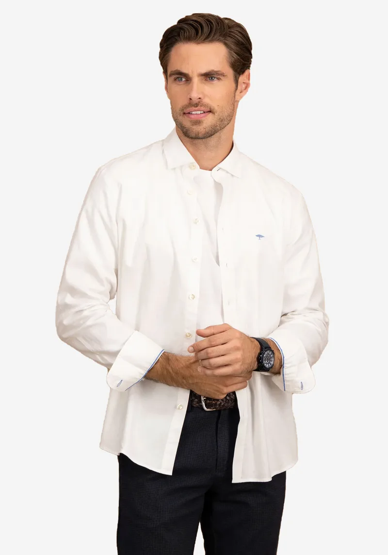 Fynch Hatton Πουκάμισο της σειράς Soft Oxford - 1508 8403 802 White