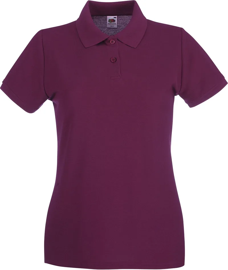 Γυναικεία Μπλούζα Polo 63-030-0 Fruit of the Loom Burgundy