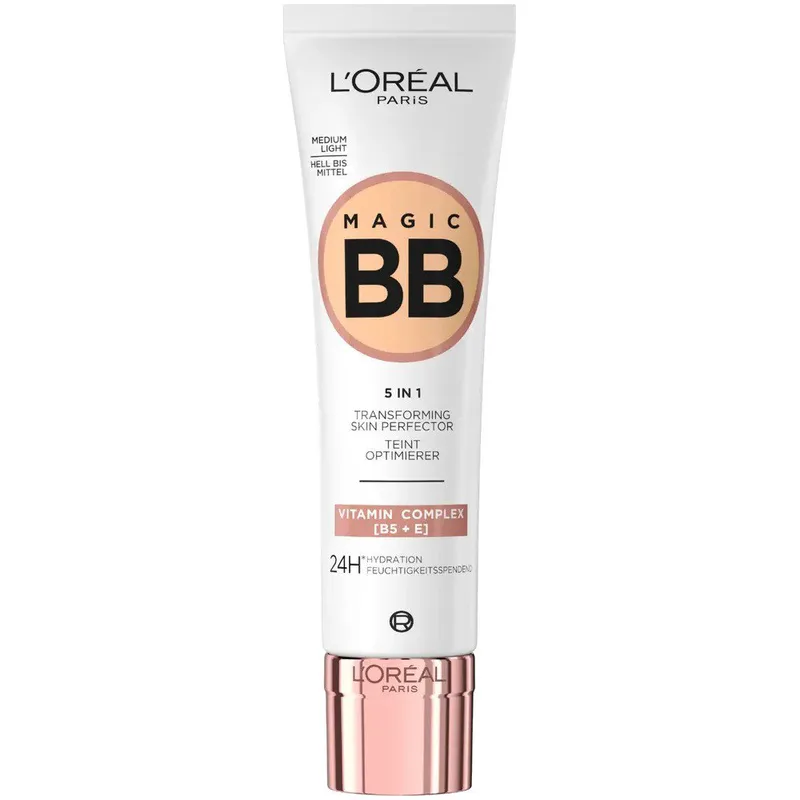 L'Oreal Paris Magic BB 5 in 1 Skin Perfector Cream Κρέμα Περιποίησης & Βάσης Προσώπου 30ml - Medium Light