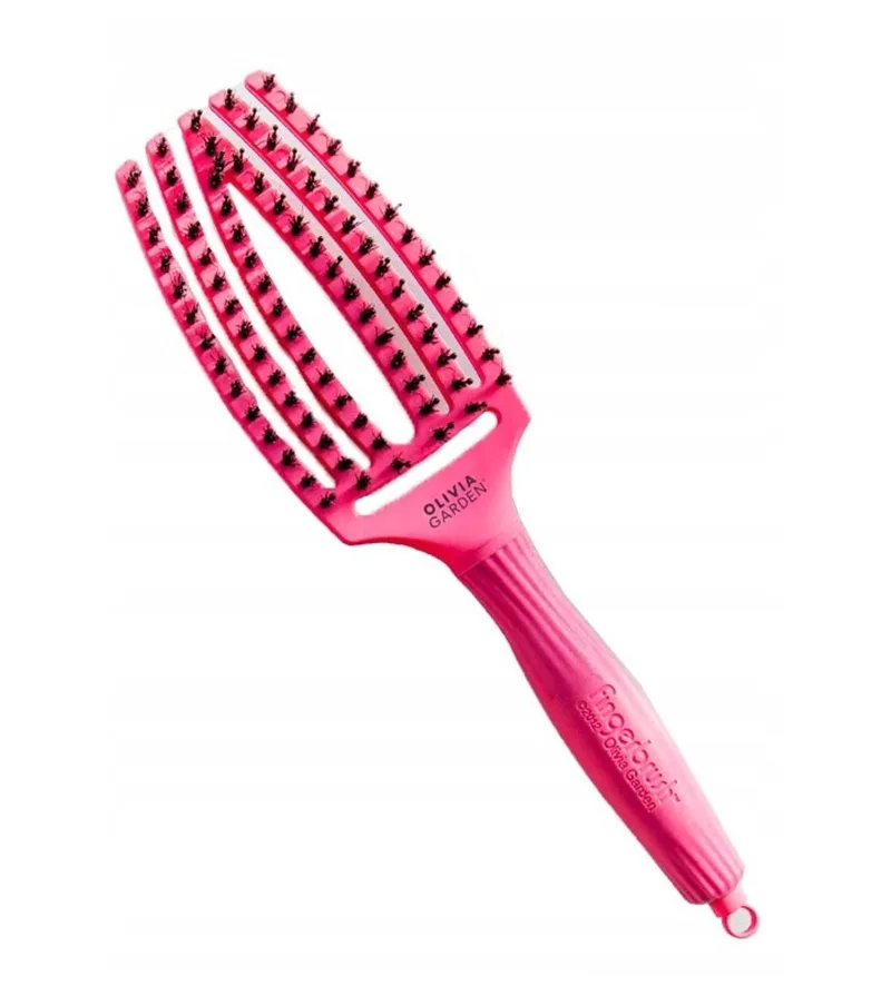 Olivia Garden Fingerbrush Combo Medium - Hot Ροζ
