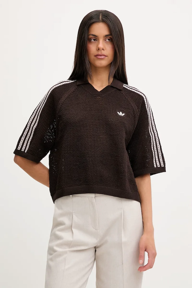adidas Originals Πλεκτό μπλουζάκι πόλο γυναικείο