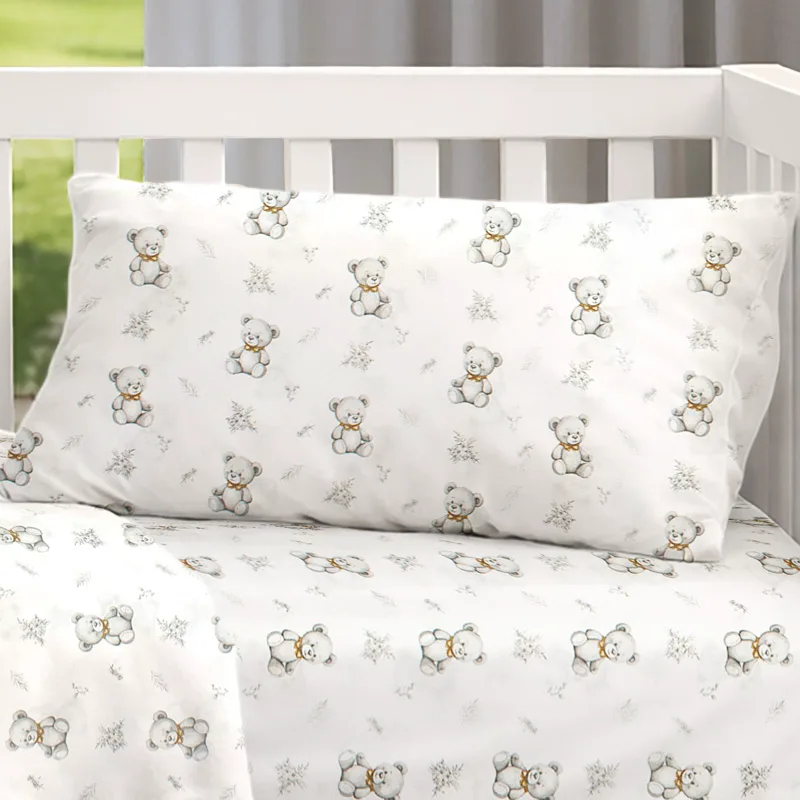 Μαξιλαροθήκη 50x70 Dimcol Newborn Bear 717 Grey