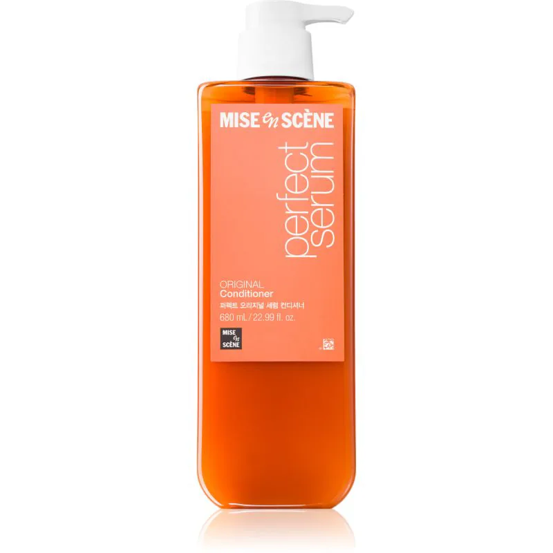 mise en scene Perfect Serum Original Conditioner αποκαταστατικό μαλακτικό Για λάμψη και απαλότητα μαλλιών 680 ml