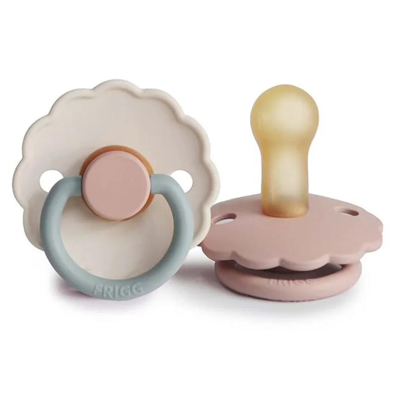 FRIGG Daisy Size 2:6-18 months πιπίλα Blush/Cotton candy 2 τμχ