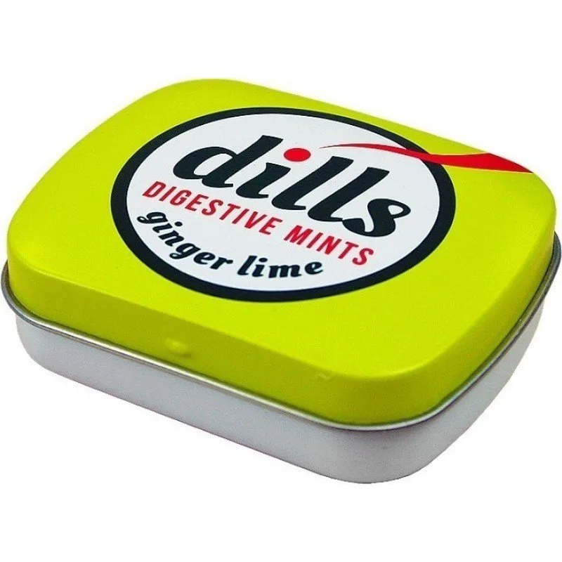 Dills Ginger & Lime Digestive Mints Φυτικές Παστίλιες με Τζίντζερ & Lime που Βοηθούν στην Πέψη 15g