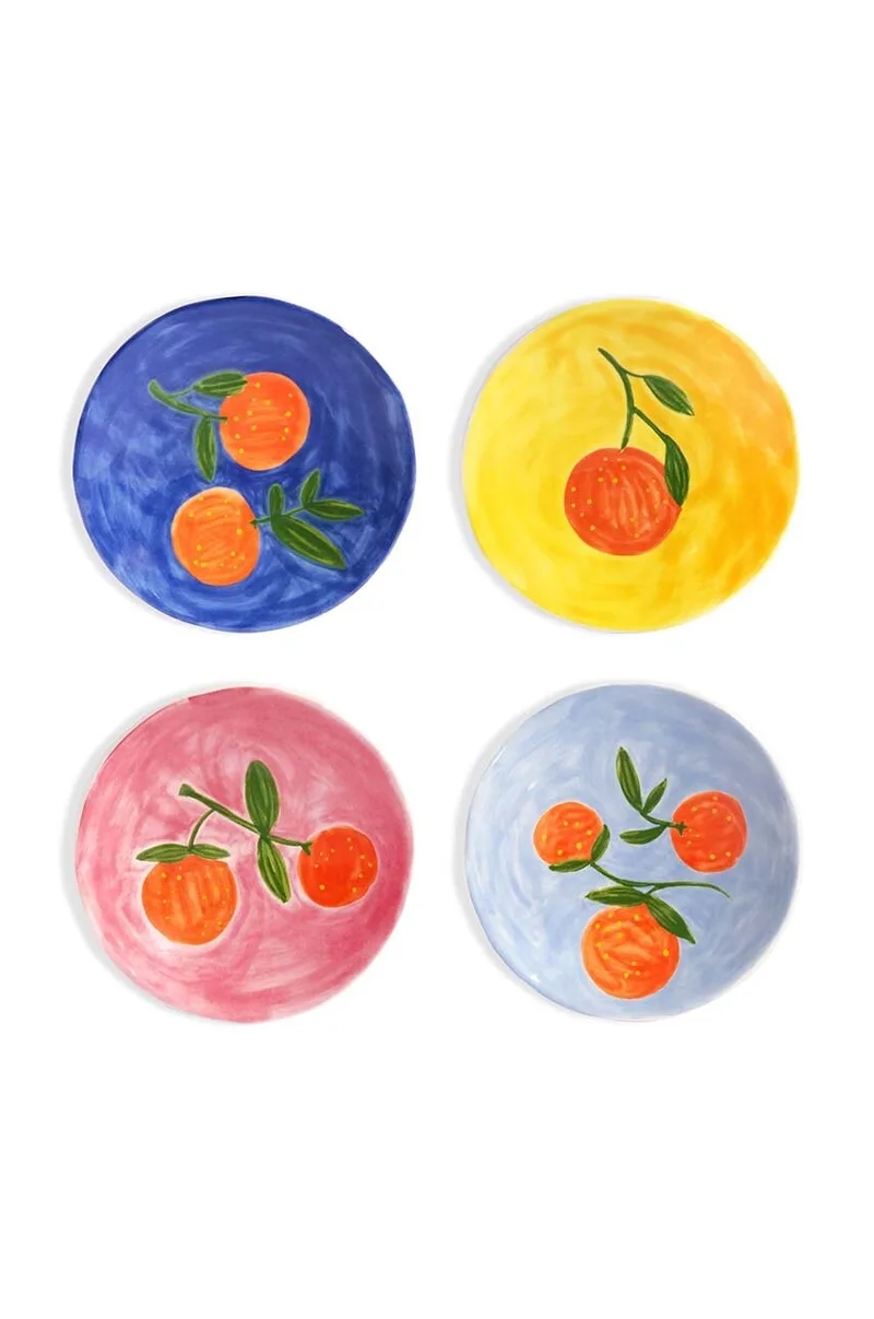Σετ πιάτων &k amsterdam Πορτοκαλί Full Colour 16 cm 4-pack