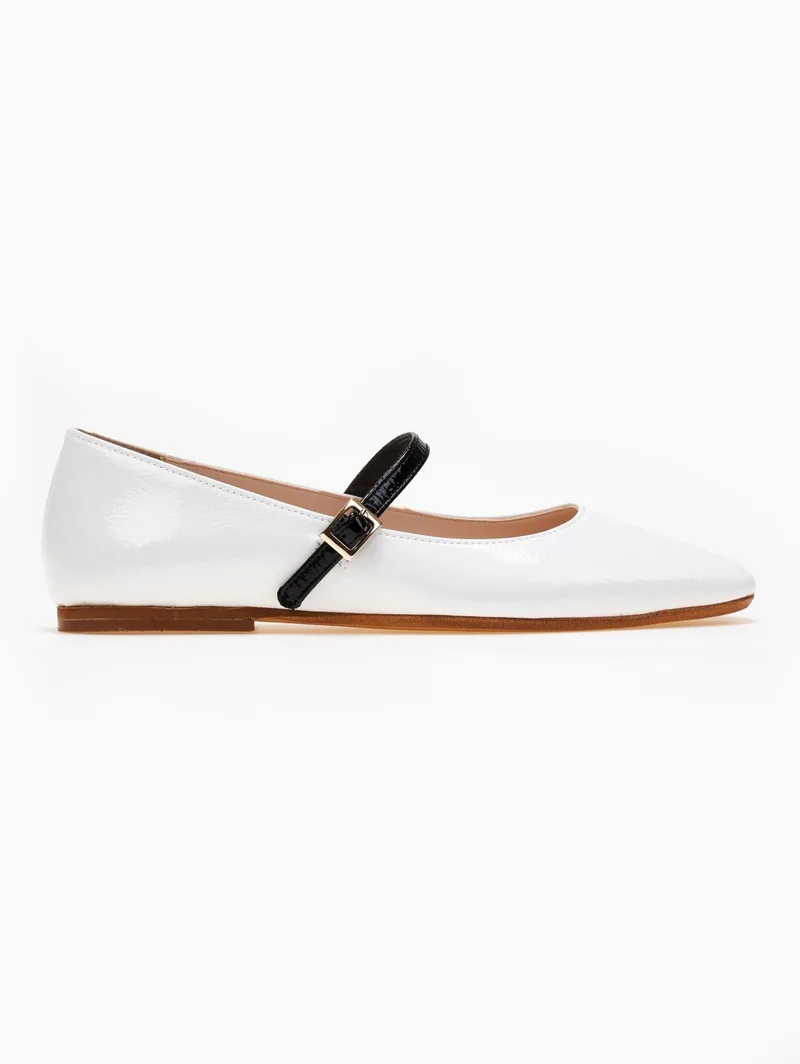 TFP Patent Ballerinas - 200 - White