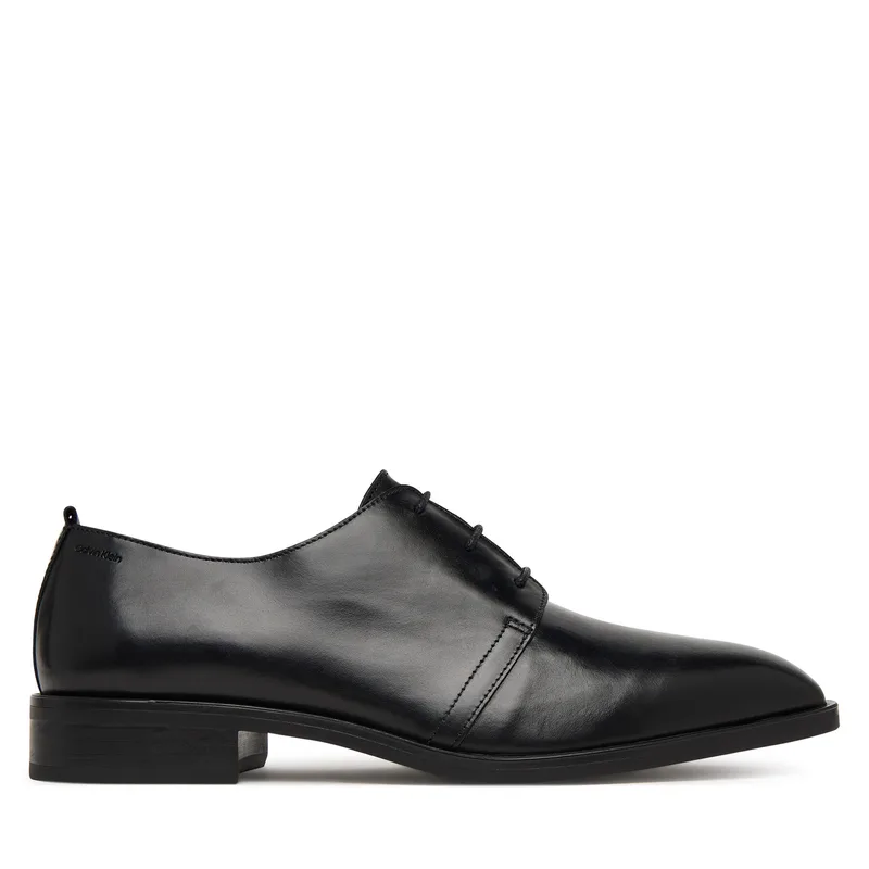 Κλειστά παπούτσια Calvin Klein Slim Clean Derby Lth HM0HM02004 Μαύρο