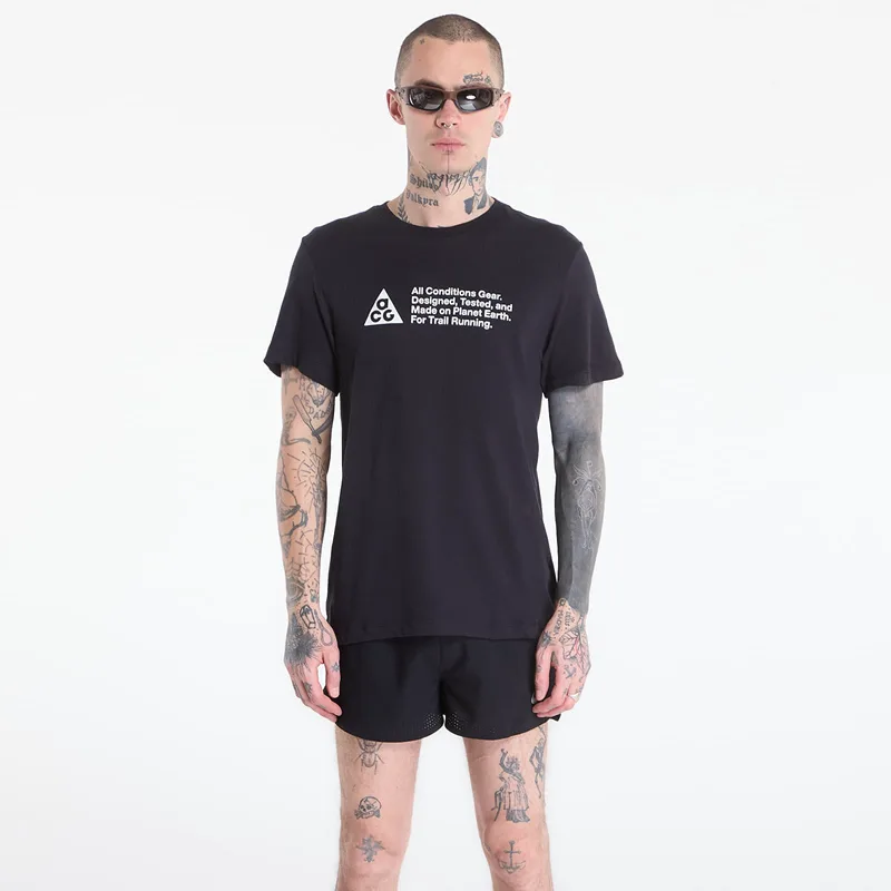 T-shirt Nike ACG Men's Dri-FIT Trail Running T-Shirt Black XL