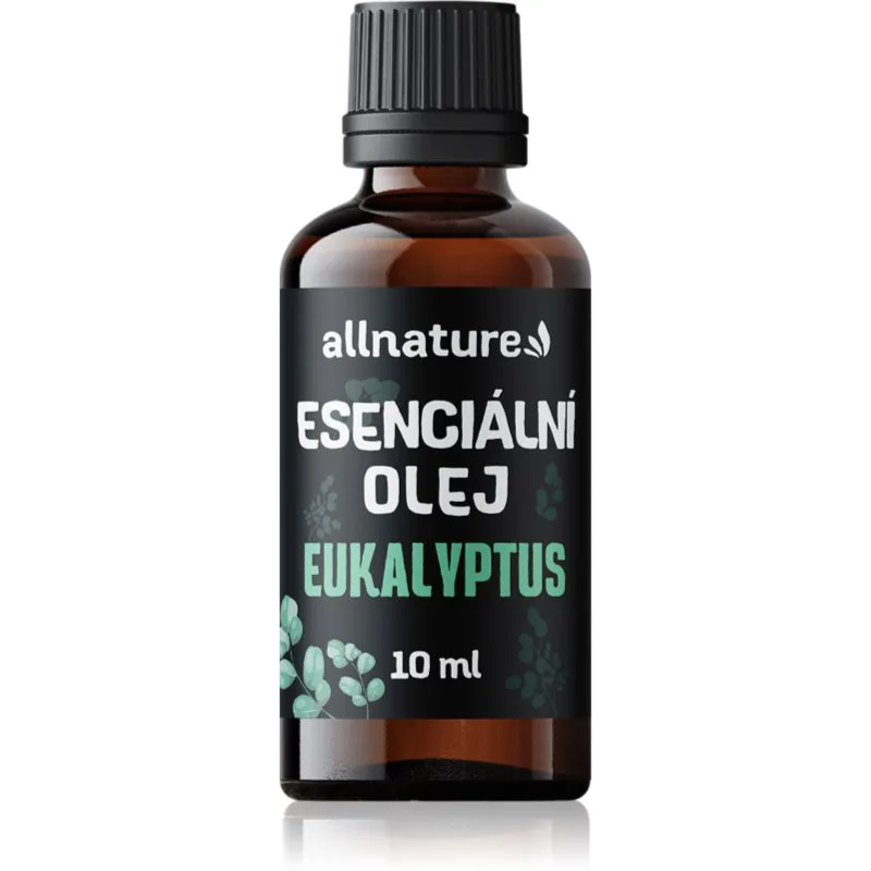 Allnature Essential Oil Eucalyptus αρωματικό αιθέριο έλαιο για την ενίσχυση της υγείας του αναπνευστικού συστήματος 10 ml