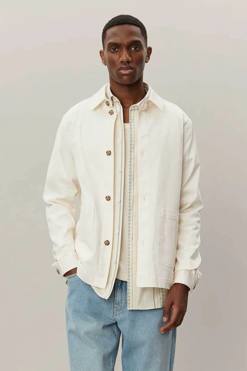 Les Deux ανδρικό overshirt "Langley" - LDM640092 Εκρού
