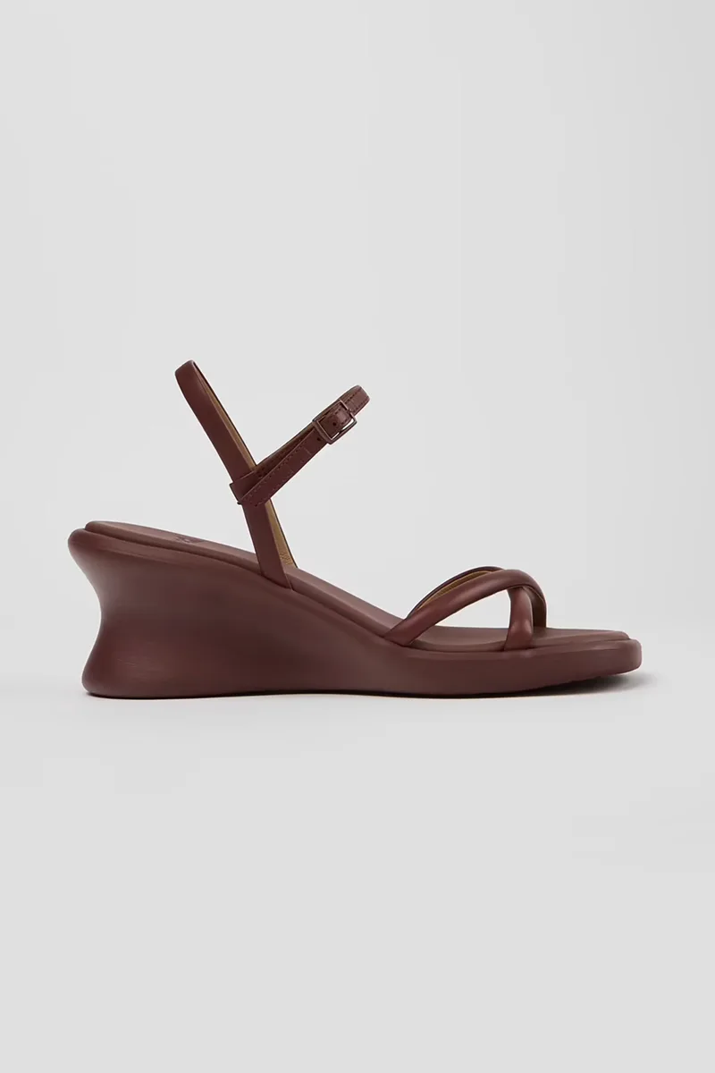 Camper γυναικεία δερμάτινα πέδιλα "Louise Sandal" - K201916-002 Μπορντό