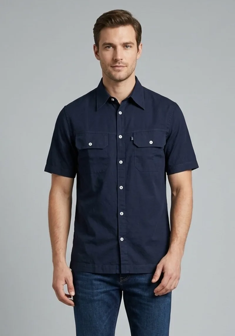 Trussardi Jeans Πουκάμισο Basic - 524153 149 Blue