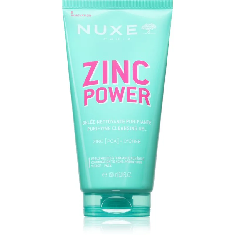 Nuxe Zinc Power Purifying Cleansing Gel τζελ καθαρισμού ενάντια στις ατέλειες της επιδερμίδας 150 ml