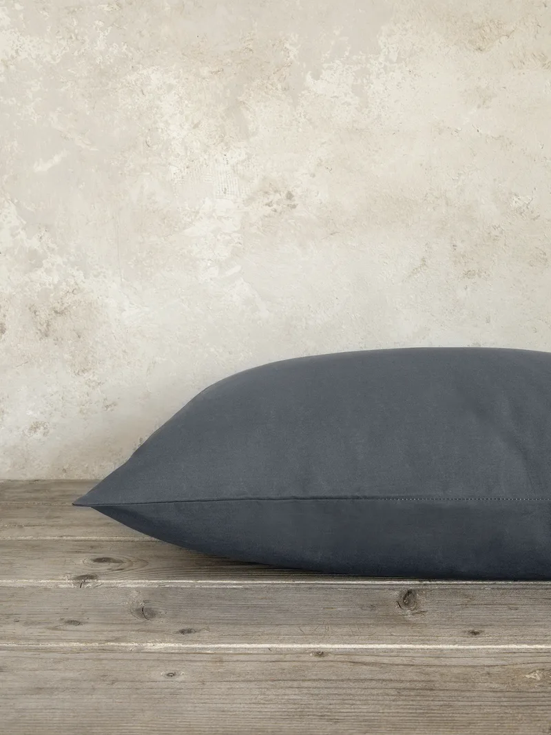 Σετ Μαξιλαροθήκες 2 Τεμαχίων Nima Unicolors Midnight Gray 52x72