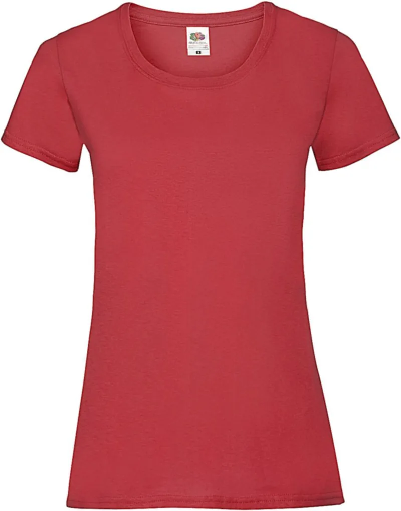 Lady-Fit Valueweight T Fruit of the Loom 61-372-0 Red