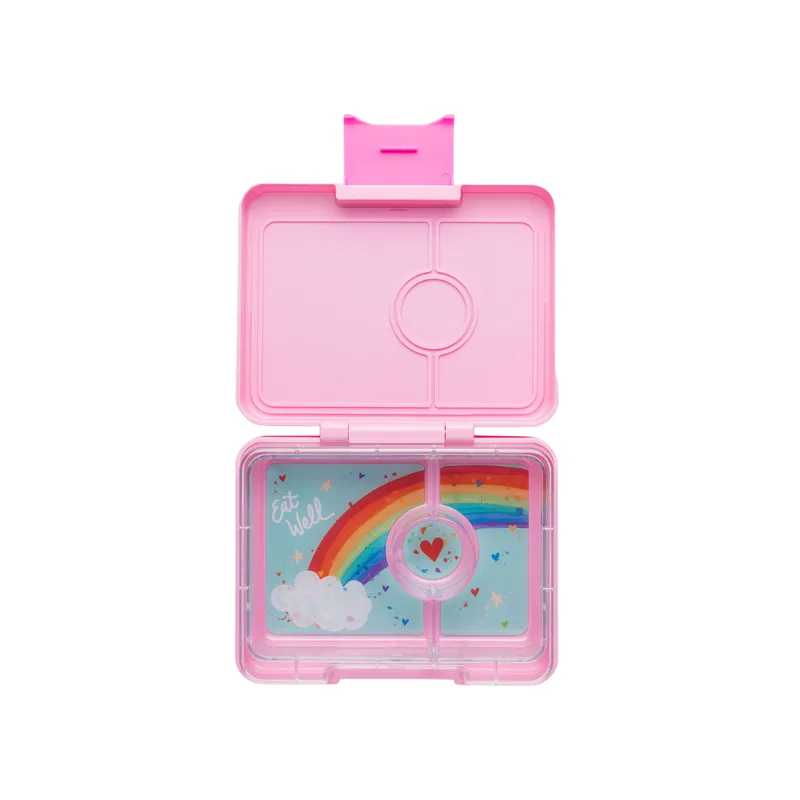 Yumbox Snack 3-sections Power Ροζ / Rainbow tray
