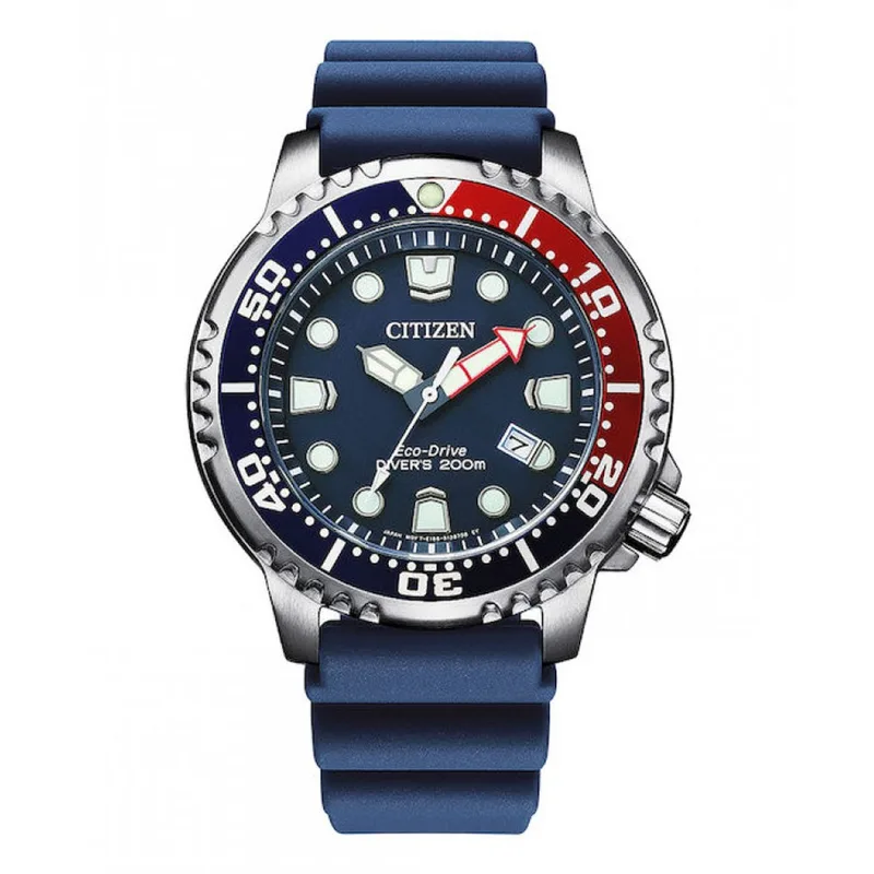 CITIZEN Promater Eco-Drive Blue Rubber Strap BN0168-06L